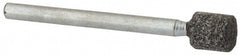 Mounted Point: 1/4" Thick, 1/8" Shank Dia, W160, 80 Grit, Medium