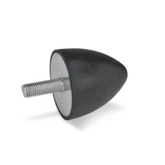 Vibration Isolators; Isolator Type: Plate/Stud; Insert Material: Stainless Steel; Isolator Material: Natural Rubber; Maximum Load Capacity: 320.00 N; Top Diameter: 30.00; Thread Size: M8x1.25; Overall Width: 30 mm