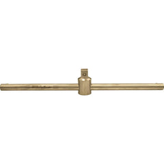 Socket Handles; Tool Type: Sliding T-Handle; Drive Size: 1/4; Overall Length (mm): 460; Material: Aluminum Bronze; Head Style: Fixed