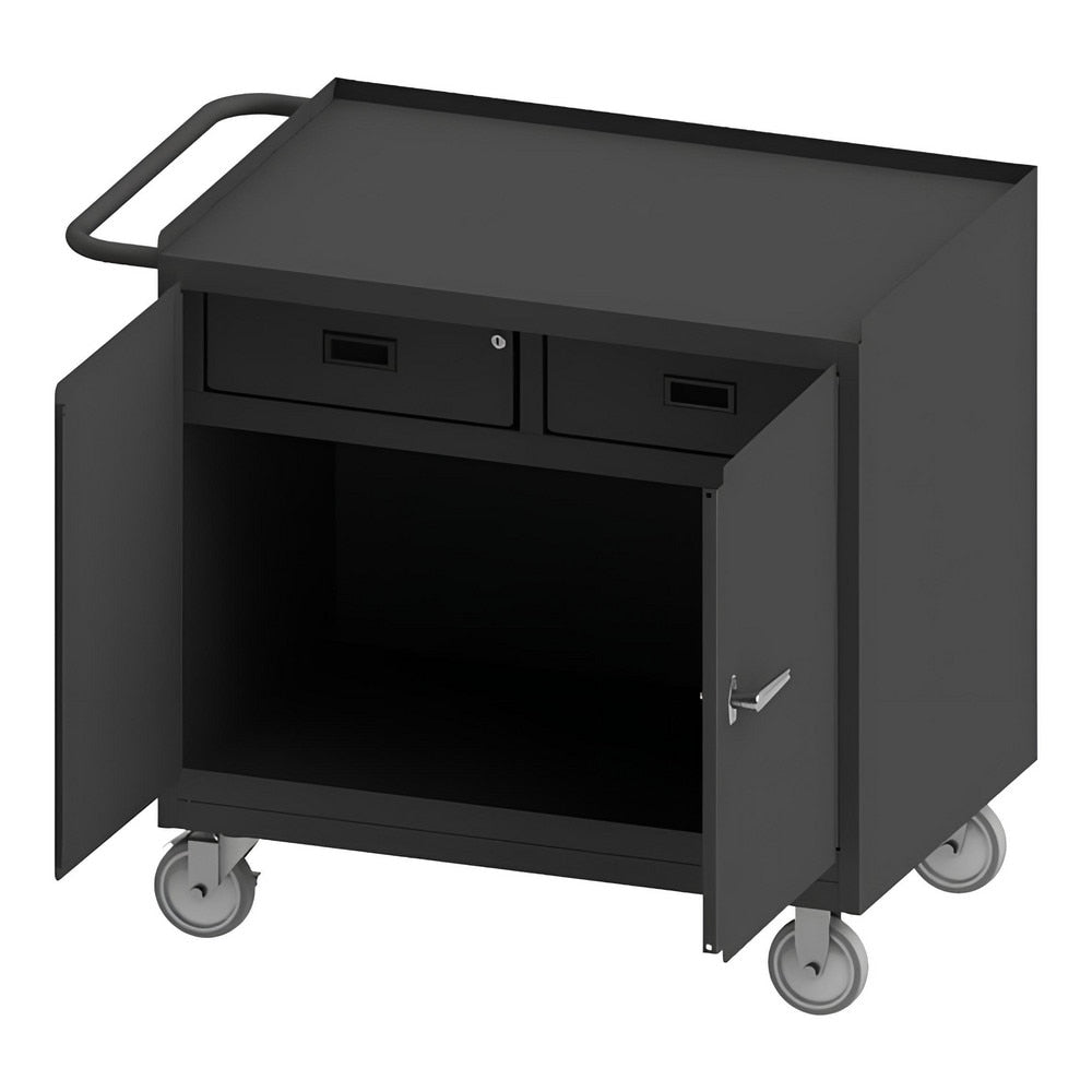 Mobile Work Centers; Center Type: Mobile Bench Cabinet; Load Capacity: 1200; Depth (Inch): 42-1/8; Height (Inch): 36-3/8; Number Of Bins: 0; Color: Gray; Overall Depth: 42.125 in; Overall Height: 36.375 in