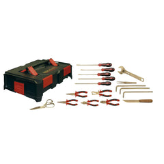 Combination Hand Tool Set: 17 Pc, Electrician Atex Safety Set