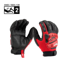 Work Gloves: Milwaukee Size Medium, Synthetic Leather Lined, Synthetic Leather, General Purpose & Impact