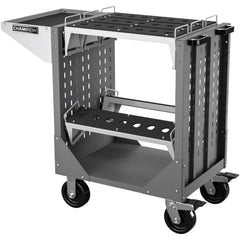 CNC Storage Carts; Style: Capto; Taper Size: Capto C5; Tool Type: CAPTO; Caster Type: Swivel, Fixed; Color: Dark Gray; Tool Capacity: 3600; Material: Steel; Load Capacity (Lb.