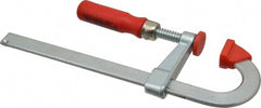 Bar Clamp: 6" Capacity, 2" Throat Depth, 330 lb Clamp Pressure, 8" OAL