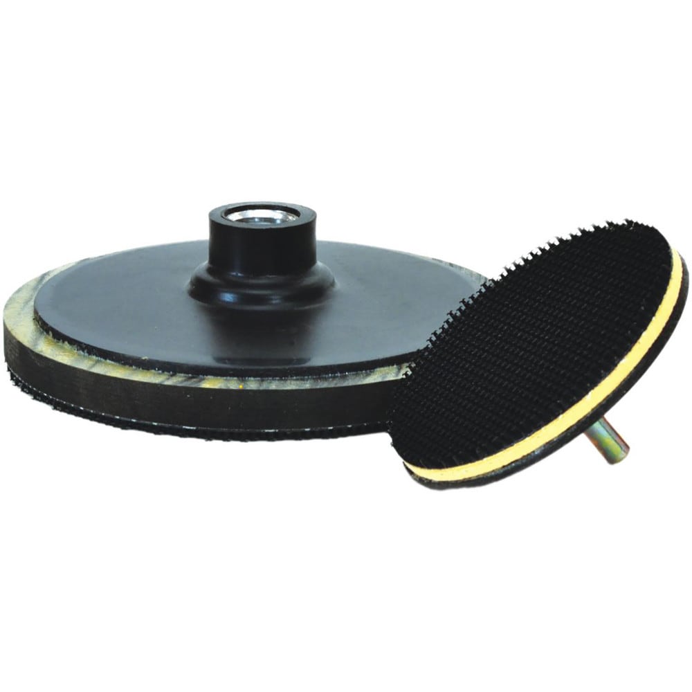 Disc Backing Pad:  4" Dia,  Hook & Loop