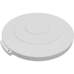 Trash Can & Recycling Container Lids; Lid Type: Flat; Lid Shape: Round; Container Shape: Round; Compatible Container Capacity: 10 Gallon; Color: White; Material: HDPE; For Use With: Bronco 10 Gallon Trash Container