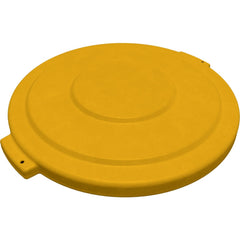 Trash Can & Recycling Container Lids; Lid Type: Flat; Lid Shape: Round; Container Shape: Round; Compatible Container Capacity: 44 Gallon; Color: Yellow; Material: HDPE; For Use With: Bronco 44 Gallon Trash Container