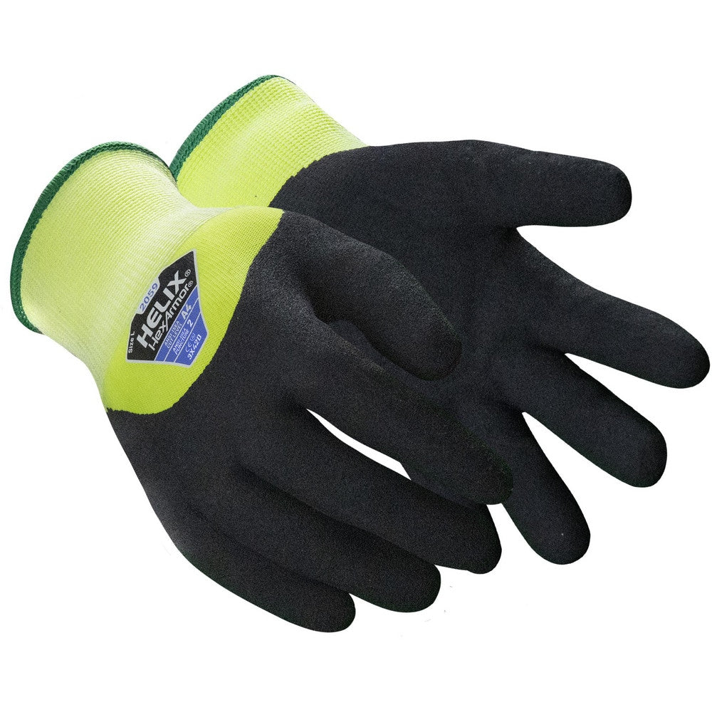 Cut, Puncture & Abrasion-Resistant Gloves: Helix Helix 2059, Size Medium, ANSI Cut A4, ANSI Puncture 2, Nitrile, Acrylic