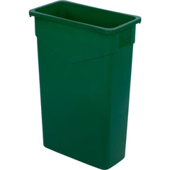 Trash Cans & Recycling Containers; Product Type: Trash Can; Type: Waste Container; Container Capacity: 23.00; Container Shape: Rectangle; Lid Type: No Lid; Container Material: Polyethylene; Color: Green; Material: Polyethylene