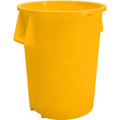 Trash Cans & Recycling Containers; Product Type: Trash Can; Type: Waste Bin Trash Container; Container Capacity: 44.00; Container Shape: Round; Lid Type: No Lid; Container Material: Polyethylene; Color: Yellow; Material: Polyethylene