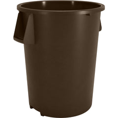 Trash Cans & Recycling Containers; Product Type: Trash Can; Type: Waste Bin Trash Container; Container Capacity: 55.00; Container Shape: Round; Lid Type: No Lid; Container Material: Polyethylene; Color: Brown; Material: Polyethylene