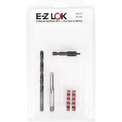 Thread Repair Kits; Kit Type: Thread Repair; Insert Thread Size (Inch): #10-24; Includes Drill: Yes; Includes Tap: Yes; Includes Installation Tool: Yes; Includes Tang Removal Tool: No