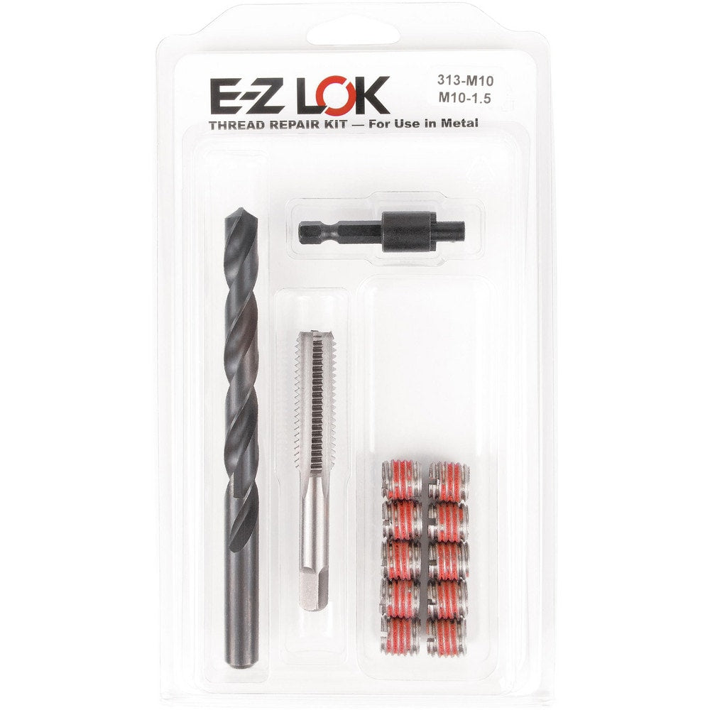 Thread Repair Kits; Kit Type: Thread Repair; Insert Thread Size (mm): M10x1.5; Includes Drill: Yes; Includes Tap: Yes; Includes Installation Tool: Yes; Includes Tang Removal Tool: No