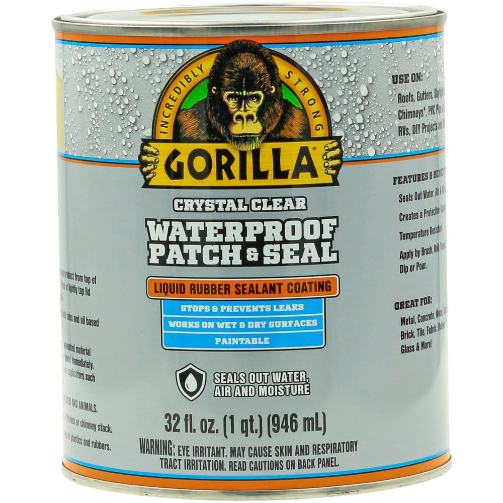 Caulk & Sealants; Chemical Type: Hybrid Polymer; Container Size: 32 fl oz; Container Type: Can; Color: Clear; Application: Roofs, Gutters, Skylights, Flashing, Chimneys (Exterior Use Only), PVC Pipe Joints, Windows, RVs, DIY Projects & More