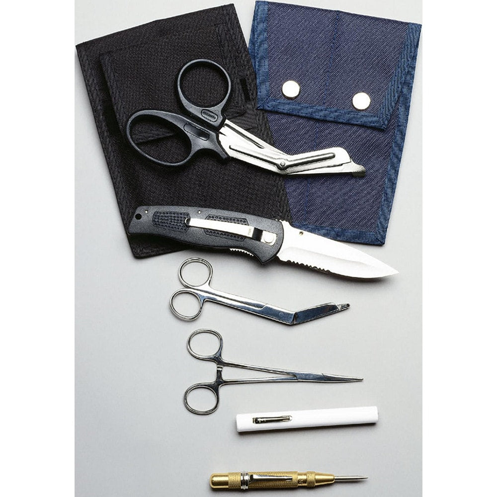 Scissors, Forceps & Tweezers; Product Type: Forceps, Scissor; Overall Length: 6.00 in; Blade Material: Stainless Steel; Handle Material: Stainless Steel, Plastic; Tip Shape: Blunt, Pointed, Straight; Blade Style: Curved, Straight; Disposable: No; Color: S