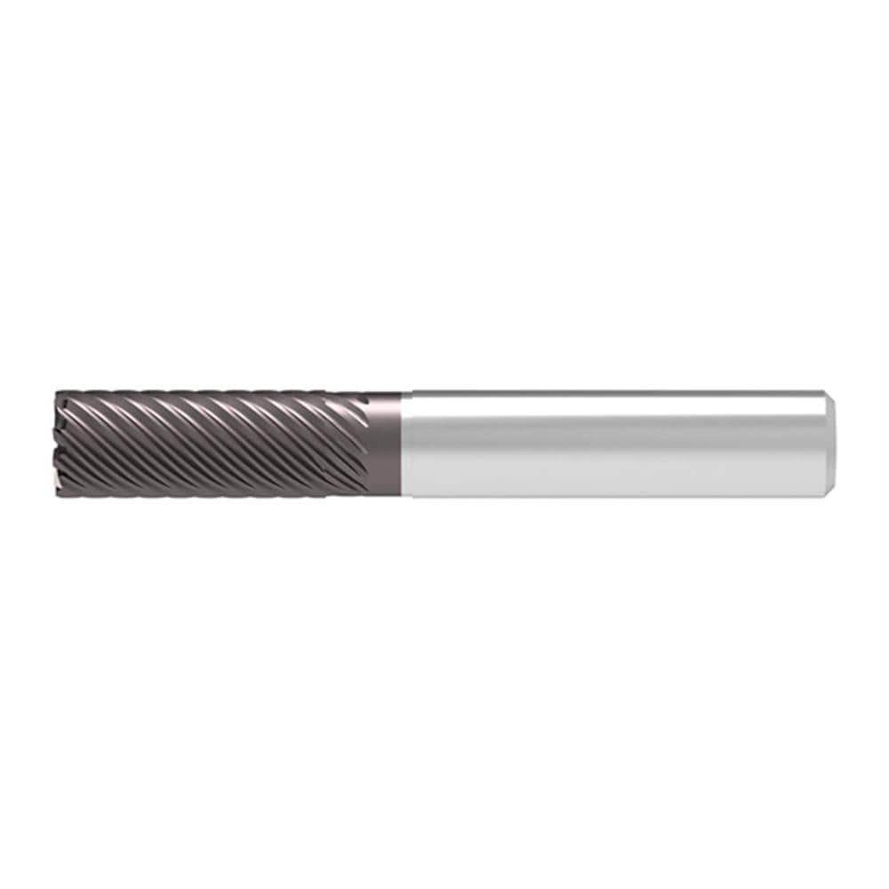 Square End Mill: 10.00 mm Dia, 25.00 mm LOC, 12 Flute, Solid Carbide