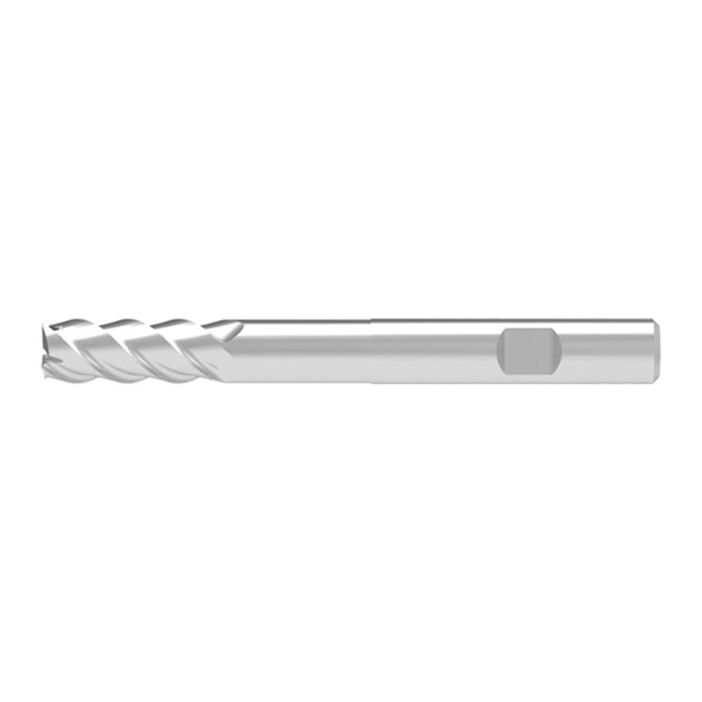 Square End Mill: 15.00 mm Dia, 41.00 mm LOC, 4 Flute, Solid Carbide