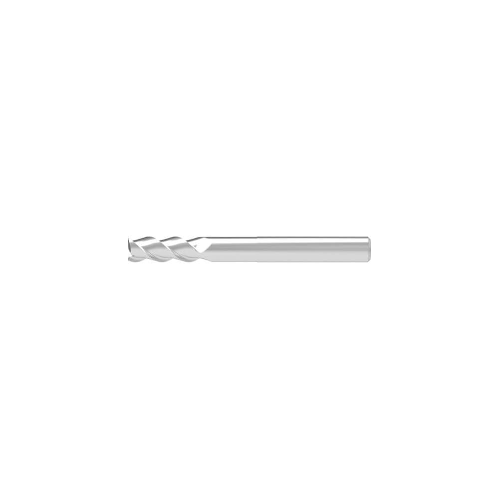 Square End Mill: 20.00 mm Dia, 52.00 mm LOC, 3 Flute, Solid Carbide