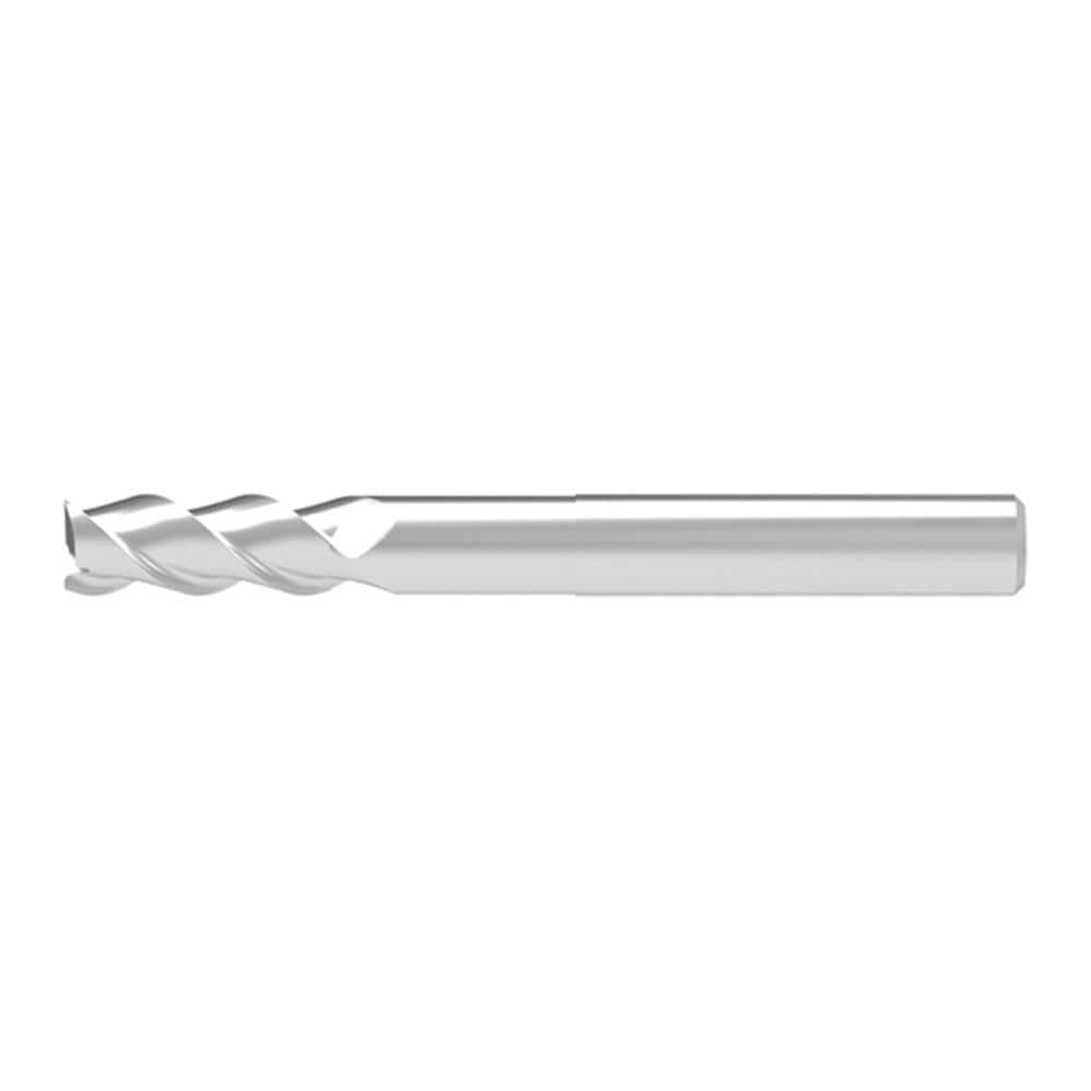 Square End Mill: 16.00 mm Dia, 41.00 mm LOC, 3 Flute, Solid Carbide