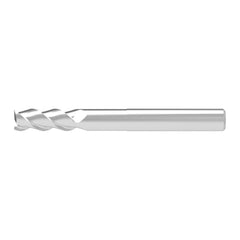 Square End Mill: 15.00 mm Dia, 17.00 mm LOC, 3 Flute, Solid Carbide