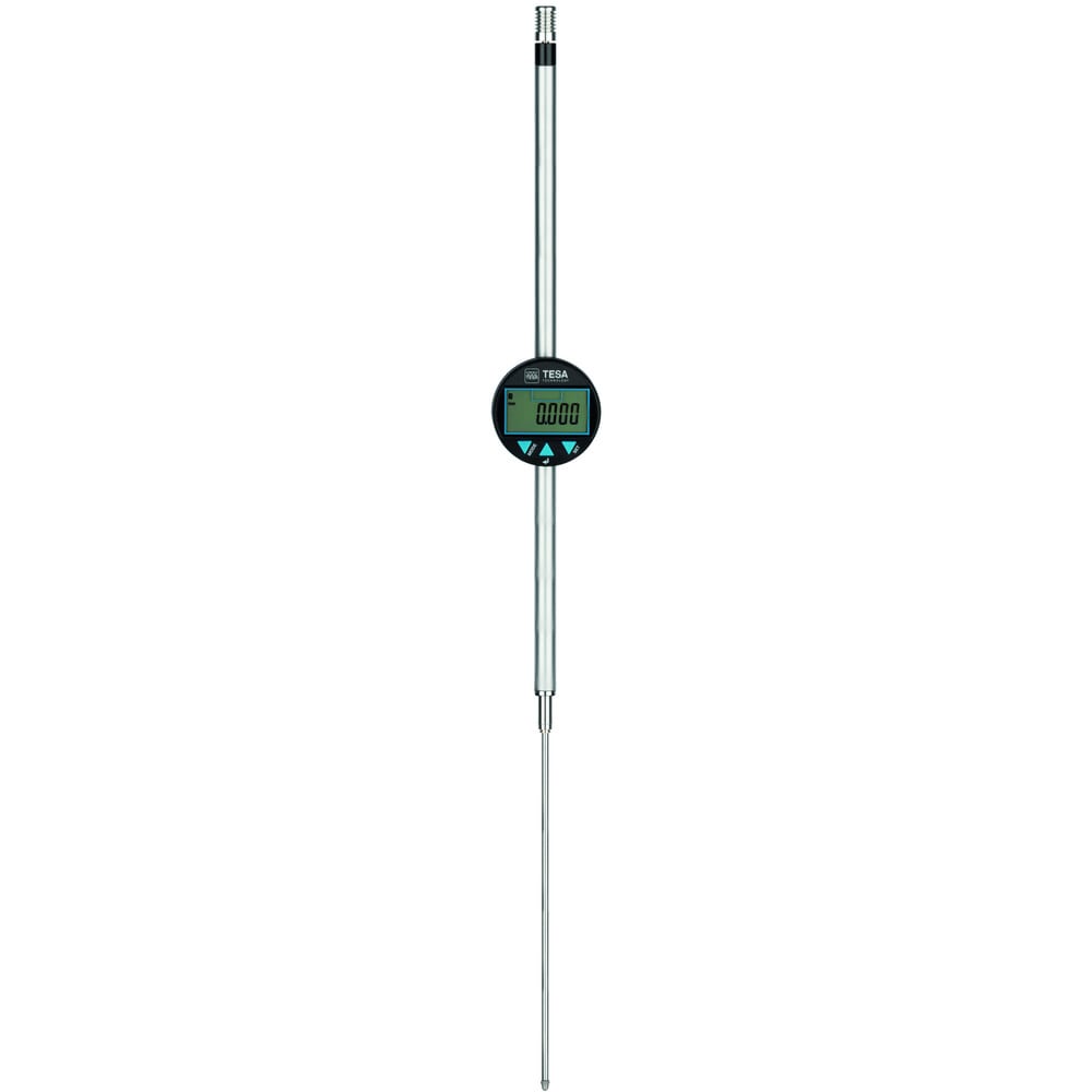 Electronic Test Indicator: 150.00 mm Max, MPEE, retractable plunger: 10 ¬µm & MPEP, 1 mm: 3,2 ¬µm Accuracy, Steel Contact Point