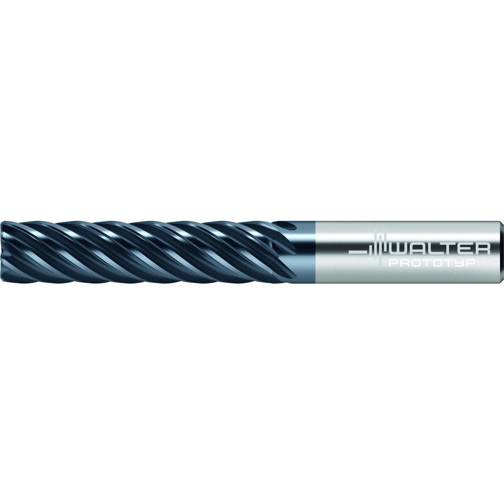 Corner Radius End Mill: 3/4" Dia, 3-1/4" LOC, 0.1200" Radius, 7 Flute, Solid Carbide