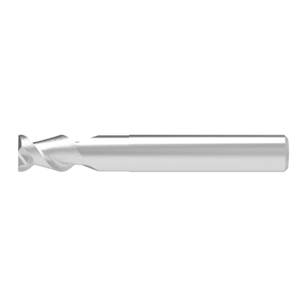 Square End Mill: 16.00 mm Dia, 17.00 mm LOC, 2 Flute, Solid Carbide