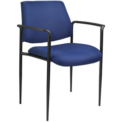 Guest Stacker Chair: 30.5 in x 23 in x 24", Blue Crepe