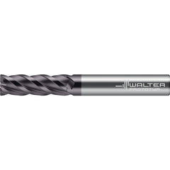 Corner Radius End Mill: 1" Dia, 3" LOC, 0.0600" Radius, 4 Flute, Solid Carbide