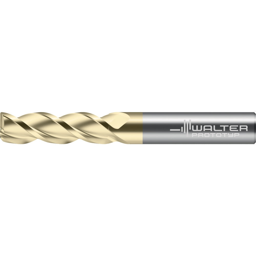 Corner Radius End Mill: 1/4" Dia, 3/4" LOC, 0.0600" Radius, 3 Flute, Solid Carbide