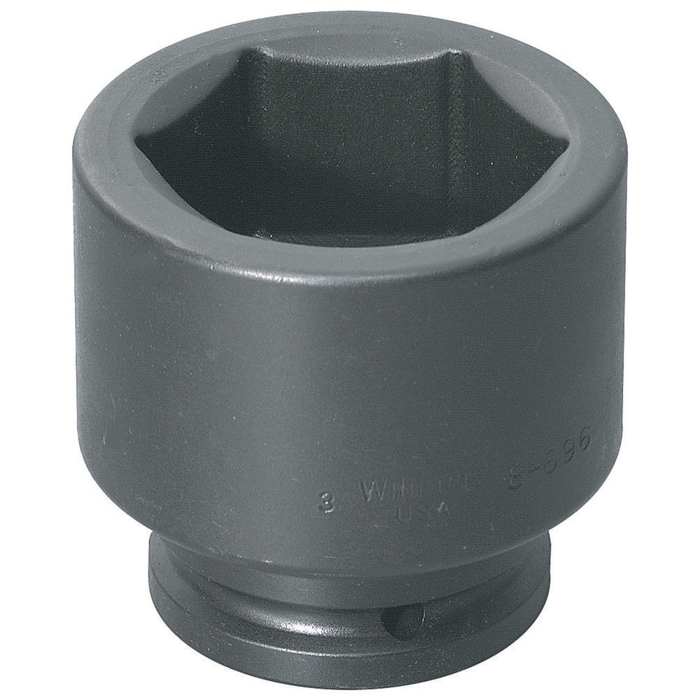 Impact Socket: 1-1/2" Drive, 7-5/8" Socket, Hex Drive