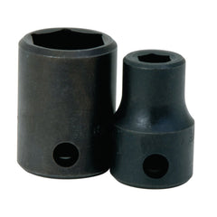 Impact Socket: 1/2" Drive, 10 mm Socket, Hex Drive