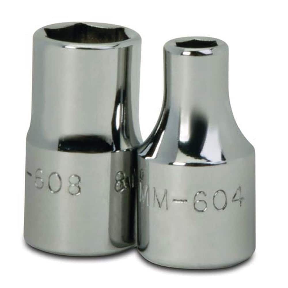 Standard  Hand Socket: 1/4" Drive, 14.00 mm Socket, 6-Point