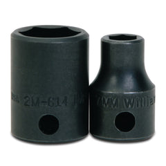 Impact Socket: 3/8" Drive, 18 mm Socket, Hex Drive