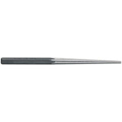 Punches; Punch Type: Long Taper; Material: Steel; Punch Size (Fractional Inch): 5/32; Punch Size (mm): 3.9; Overall Length (mm): 228.6; Overall Length (Inch): 9; Overall Length Range: 9  & Longer; Overall Length (Decimal Inch): 9