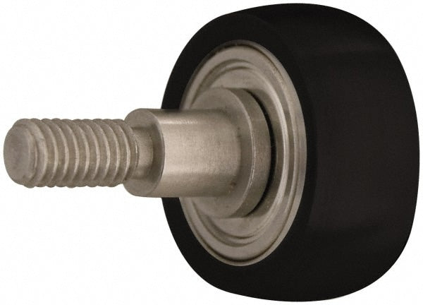 Plain Cam Follower: 0.625" Roller Dia, 0.165" Roller Width, 0.5" Stud Dia