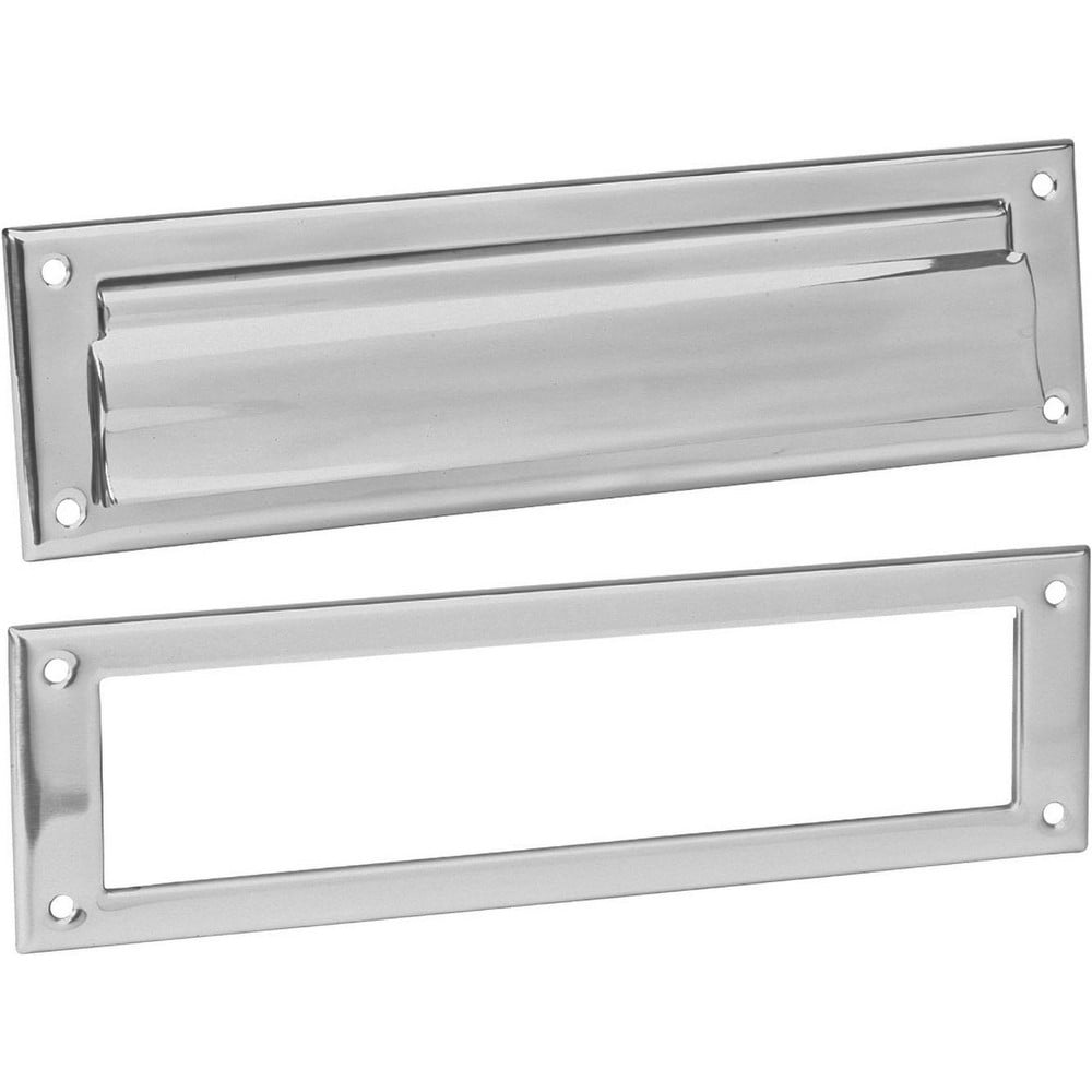 Mailboxes; Mount Type: Surface; Lockable: No; Material: Brass; Color: Satin Chrome; Length (Inch): 13; Height (Inch): 3-9/16; Assembly Required: Yes