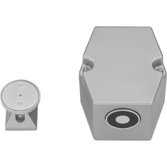 Electromagnet Locks; Lock Type: Door Position Switch; Mount Type: Surface; Material: Steel; Opening Action: Electromagnetic; Strike Plate Length: 3.5; Strike Plate Width: 4.625