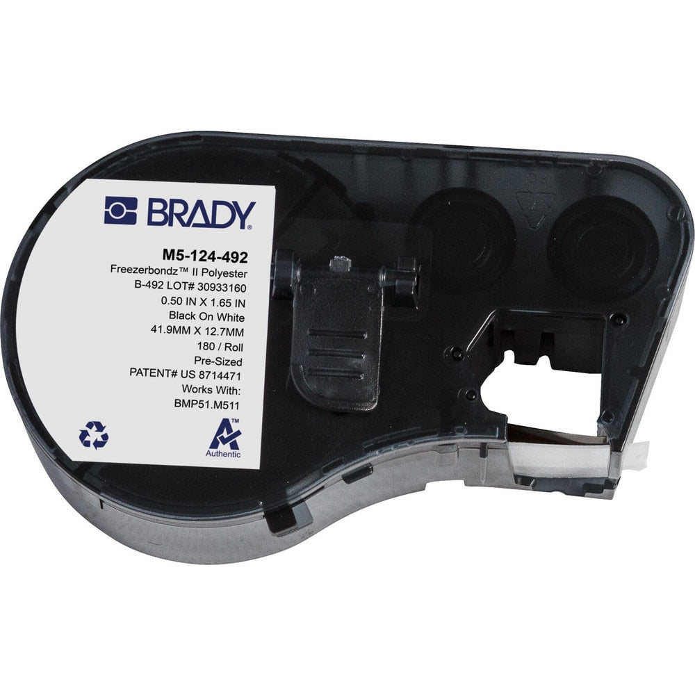 Labels, Ribbons & Tapes; Application: Label Printer Cartridge; Type: Label Printer Cartridge; Color Family: White; Color: Black on White
