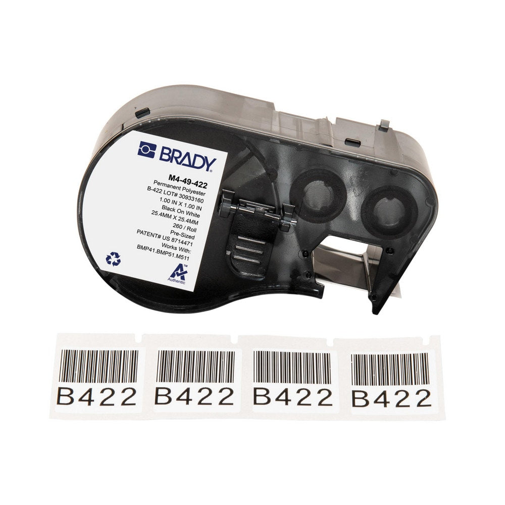 Labels, Ribbons & Tapes; Application: Label Printer Cartridge; Type: Label Printer Cartridge; Color Family: White; Color: Black on White