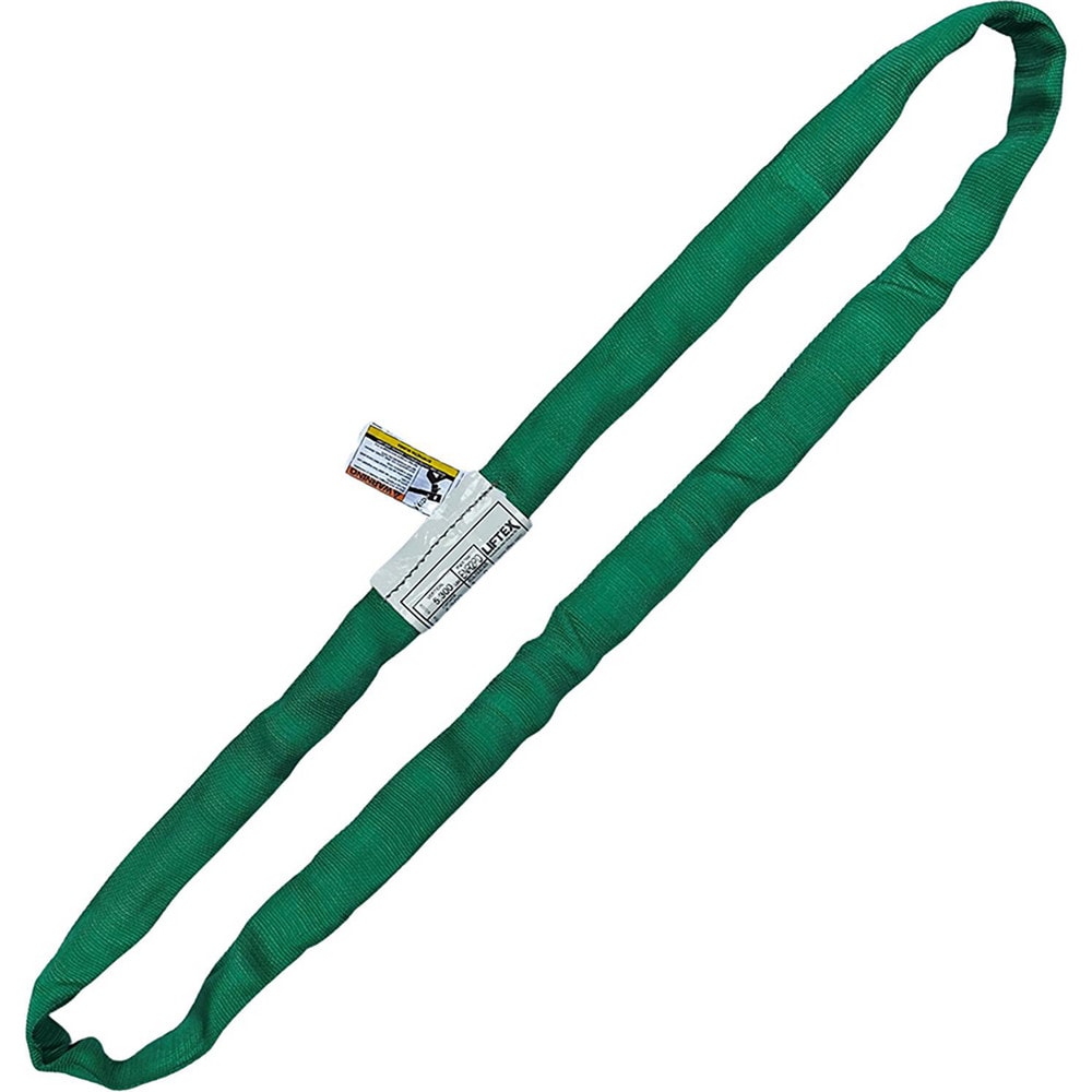 Endless Round Sling: 16' Long, 5300 lb Vertical Capacity, 4200 lb Choker Capacity