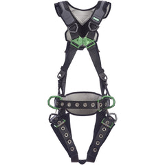 Fall Protection Harnesses:  400.000 Lb,  Construction Style,  Size 2X-Large,  For Construction,  Polyester, Back & Hips D-Ring