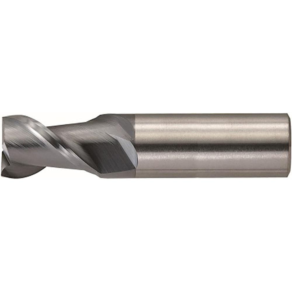 Square End Mill: 1/8" Dia, 2 Flute, Solid Carbide