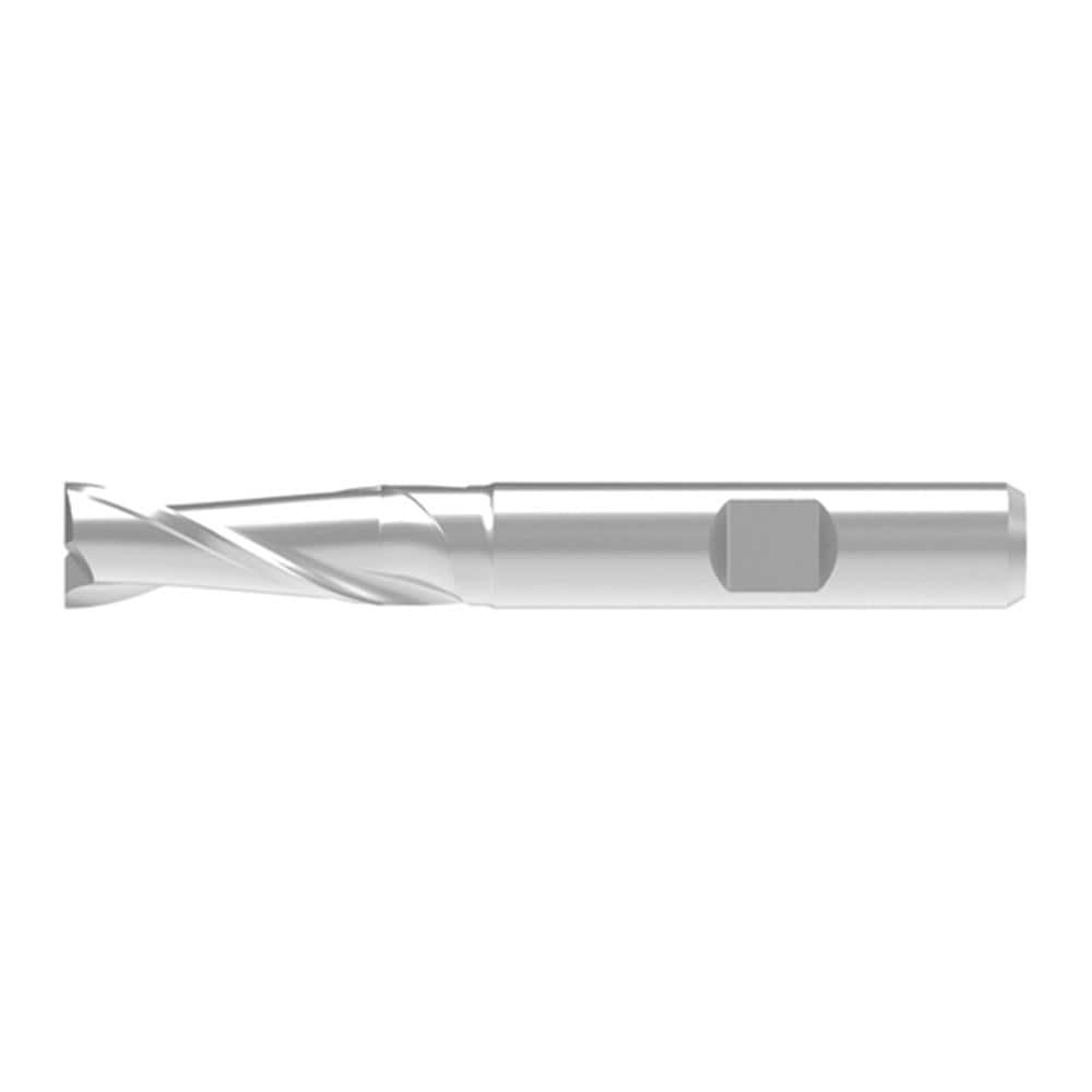 Square End Mill: 2 Flute, Solid Carbide