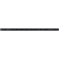 Steel Rules; Material: Steel; Length (Inch): 24; Graduation (Inch): 1/16, 1/64, 1/8, 1/32; Tip Style: Flat; Color: Black; Flexibility: Flexible