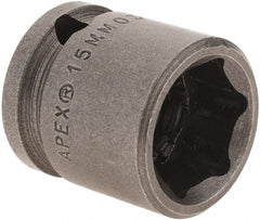 Impact Socket: 15 mm Socket, Hex Drive