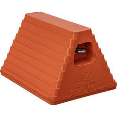 Wheel Chocks; Wheel Chock Type: Wheel Chock; Base Tread: Grooved; Width (Inch): 10; Height (Inch): 6; Construction: Molded; Depth (Inch): 10; Surface Tread: Grooved; Material: Rubber