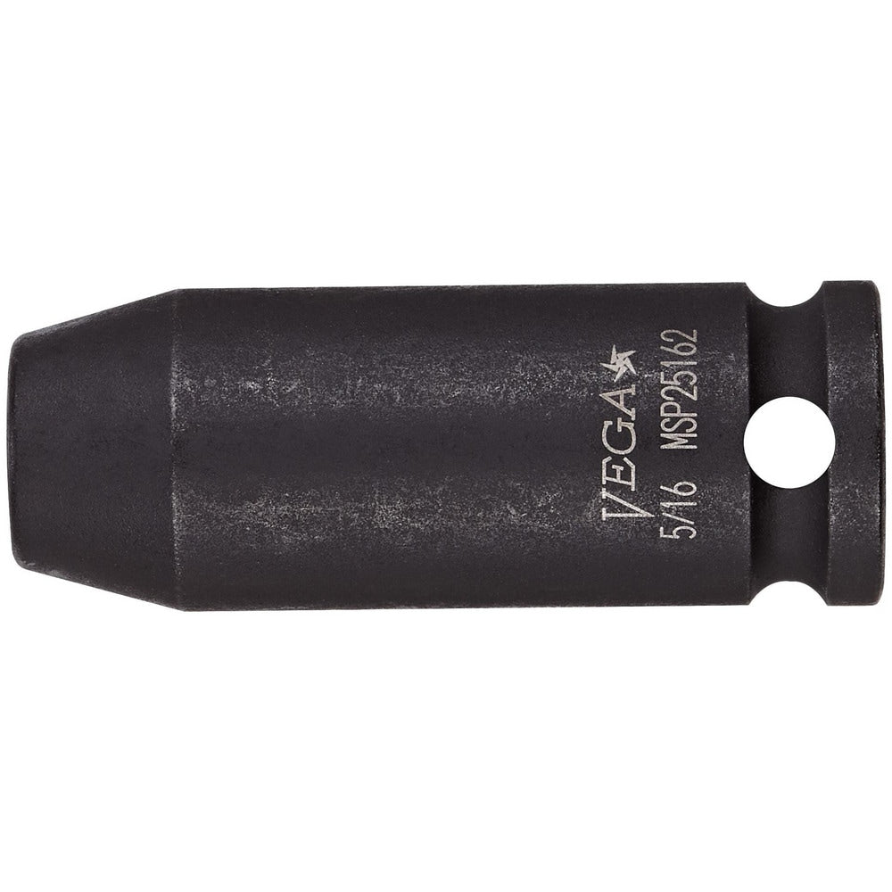 Impact Socket: 3/8" Drive, 7/16" Socket, Square Drive