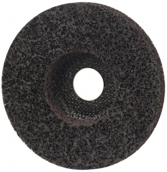 Deburring Disc: 4-1/2" Dia, 7/8" Hole, Medium Grade, Aluminum Oxide