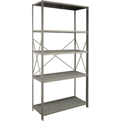 Steel Shelving; Shelf Type: Open Beaded Post Starter; Starter or Add-On: Starter; Adjustment Type: Clip; Boltless: Yes; Shelf Capacity: 550; Mount Type: Floor